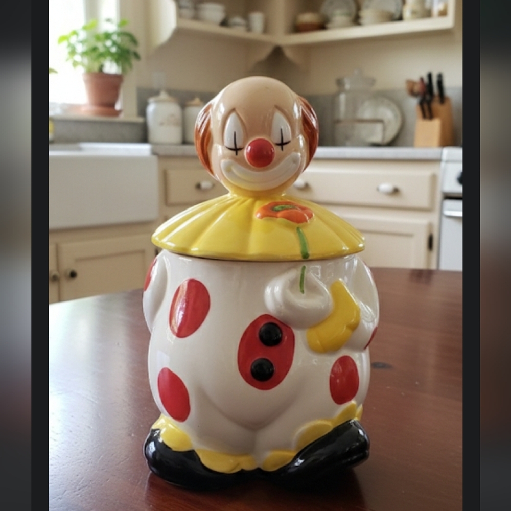 1950 Japan Clown 🤡 Cookie Jar 🍪